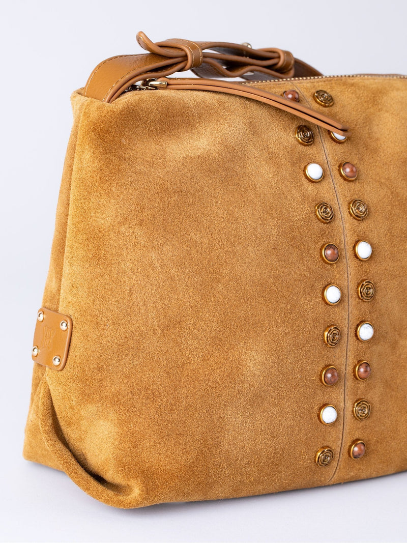 Lakeland Leather Buttermere cross-body bag light brown suede, UK version