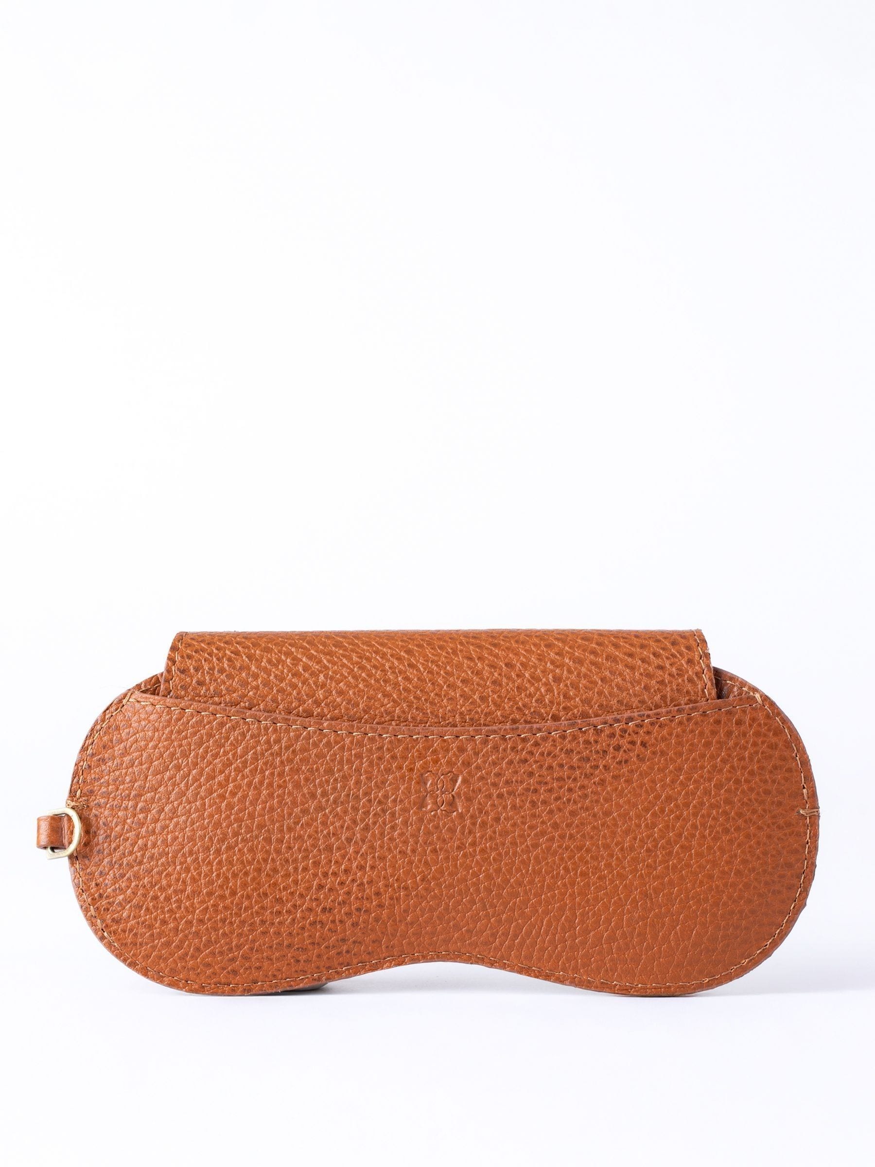 Lakeland Leather brown Tarraby glasses case (British brand)