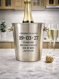 PMC personalised stainless steel ice bucket 19cm (British brand)