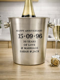 PMC personalised stainless steel ice bucket 19cm (British brand)