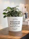 PMC personalised wreath plant pot 14.5cm - British product