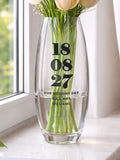 PMC personalised anniversary vase 10x23.5cm (British brand)