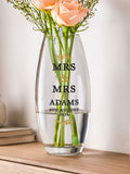 PMC personalised wedding vase 10cm height, UK version