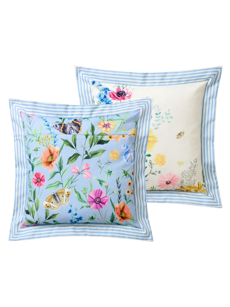 Joe Browns Blue Spring Meadows reversible cushion 45.5cm, UK version
