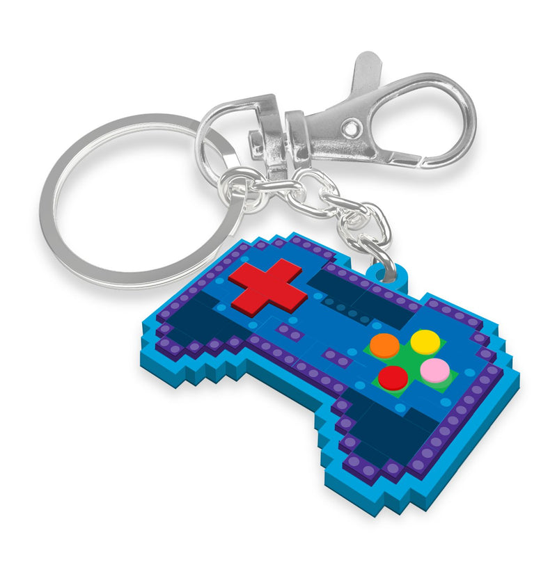 LEGO gaming bag charm blue controller 6cm (British brand)