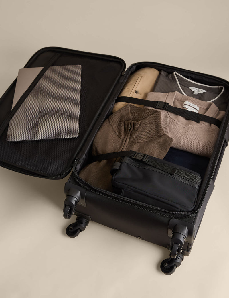 Valletta soft medium suitcase 4 wheel, imported from the UK