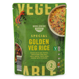 Vegetable rice pouch with mixed vegetables, imported from the UK