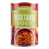 Canned vegetable soup with tomatoes and pasta (British brand)