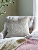 Laura Ashley velvet embossed barley cushion 50cm, imported from the UK