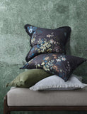 MM Linen velvet cushion floral 50cm, UK version
