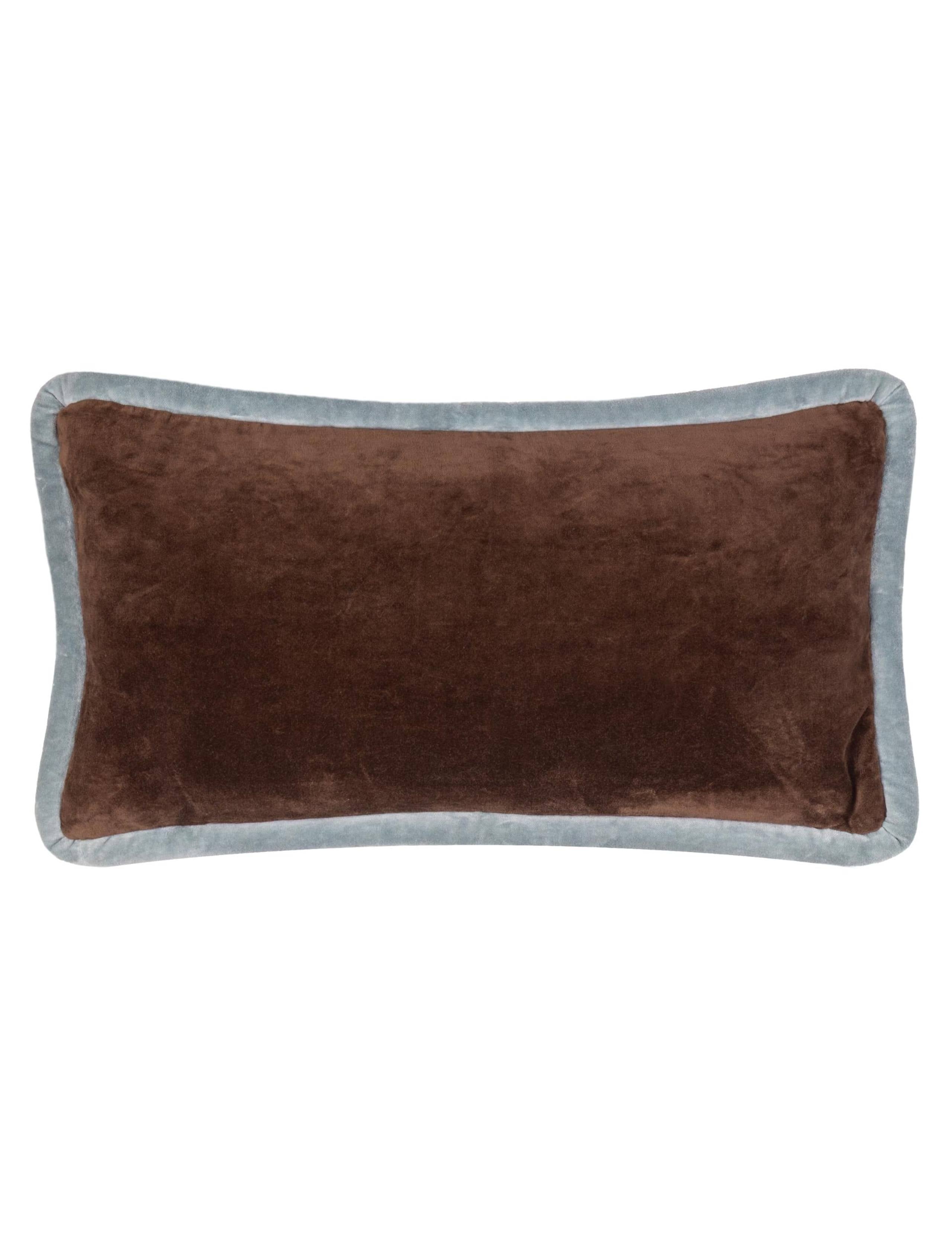 MADE Velvet Huxley cushion 30x50cm, imported from the UK