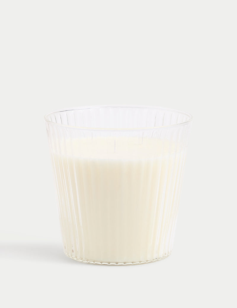 Velvet Iris 3 wick candle in glass vessel (British brand)