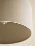 Velvet oversized ceiling lamp shade with soft finish (British brand)