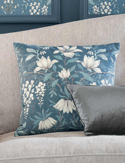 M&S Laura Ashley Velvet Parterre Cushion 50 x 50cm- Buy online at McGrocer