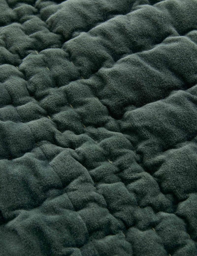 Laura Ashley velvet scalloped bedspread 180x235cm (British brand)