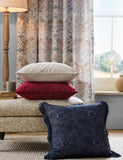 William Morris Strawberry Thief velvet cushion 50cm (British brand)