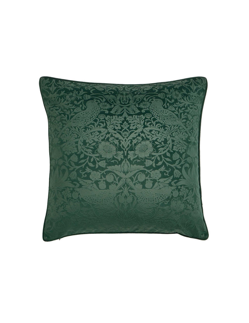 William Morris Strawberry Thief velvet cushion 50cm (British brand)