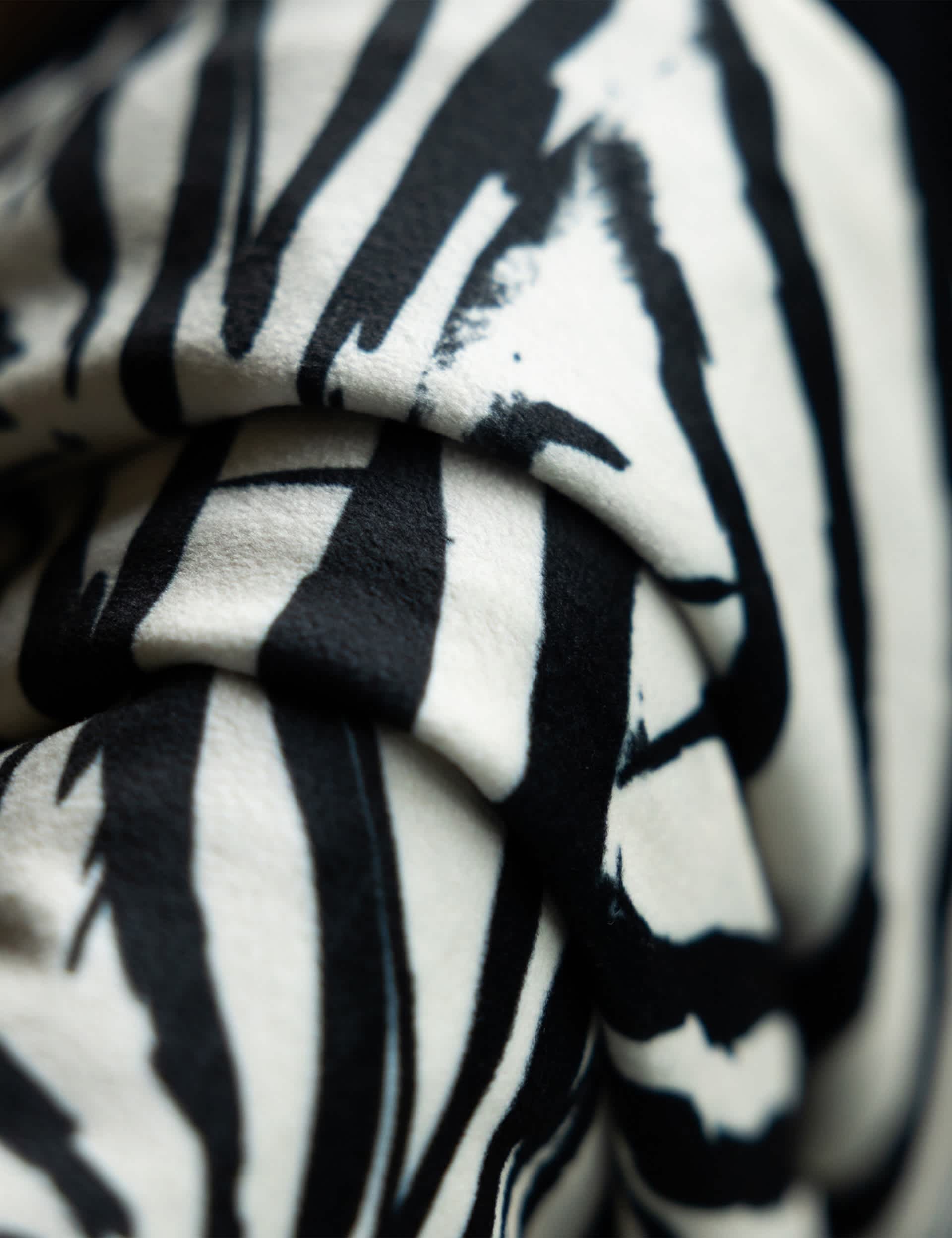 Rockett St George velvet zebra tassled throw, imported from the UK