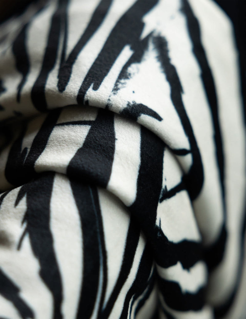 Rockett St George velvet zebra tassled throw, imported from the UK