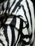 Rockett St George velvet zebra tassled throw, imported from the UK