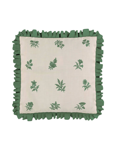 M&S Verdant Bouquet Frill Square Cushion- Buy online at McGrocer