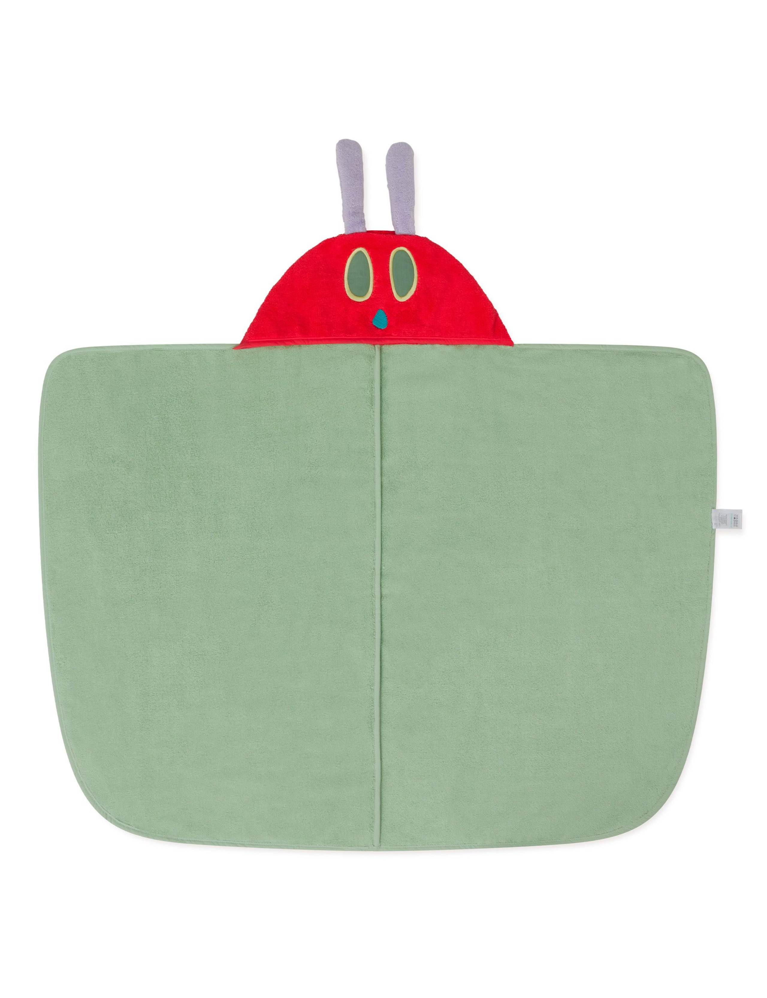 MORI Very Hungry Caterpillar hooded towel (British brand)