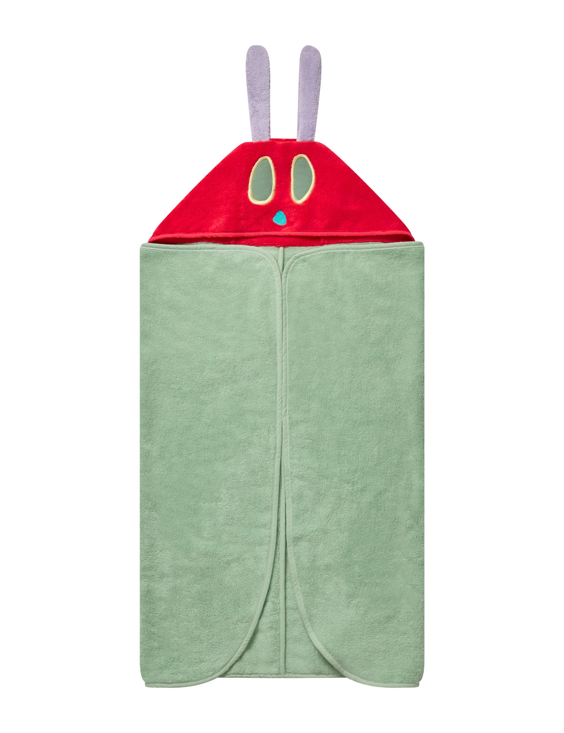 MORI Very Hungry Caterpillar hooded towel (British brand)