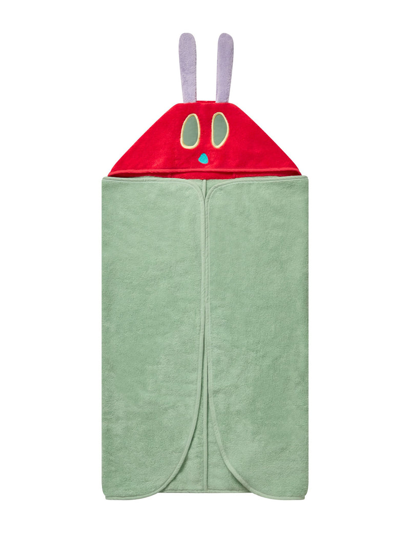 MORI Very Hungry Caterpillar hooded towel (British brand)