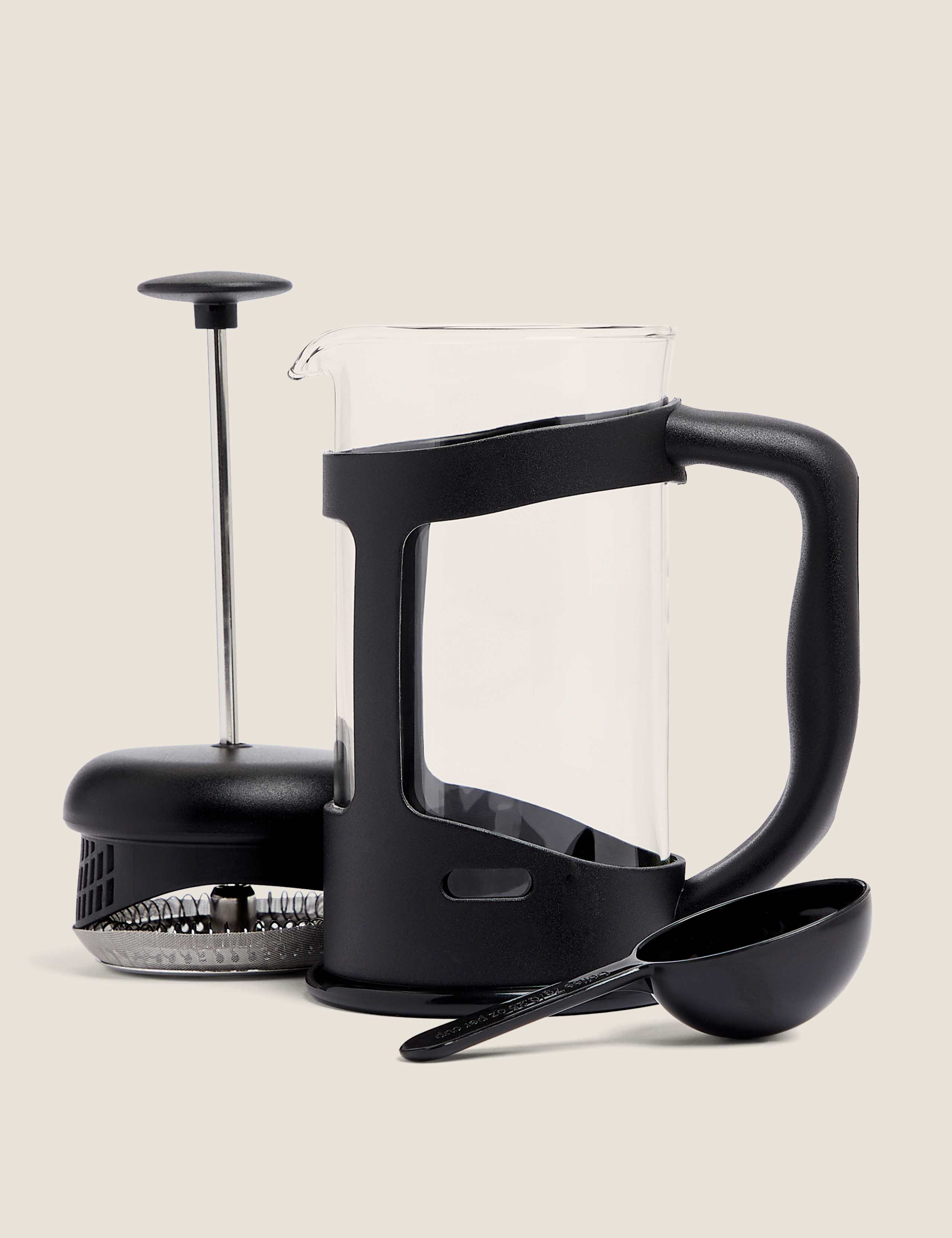 Cafetiere 3 cup glass French press 350ml (British brand)