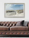 Gallery Direct framed seascape canvas 74x104cm (British brand)