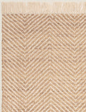 Asiatic Vigo chevron jute rug 160x230 cm, imported from the UK