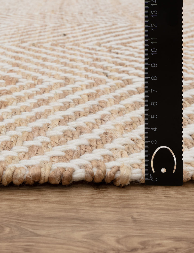 Asiatic Vigo chevron jute rug 160x230 cm, imported from the UK