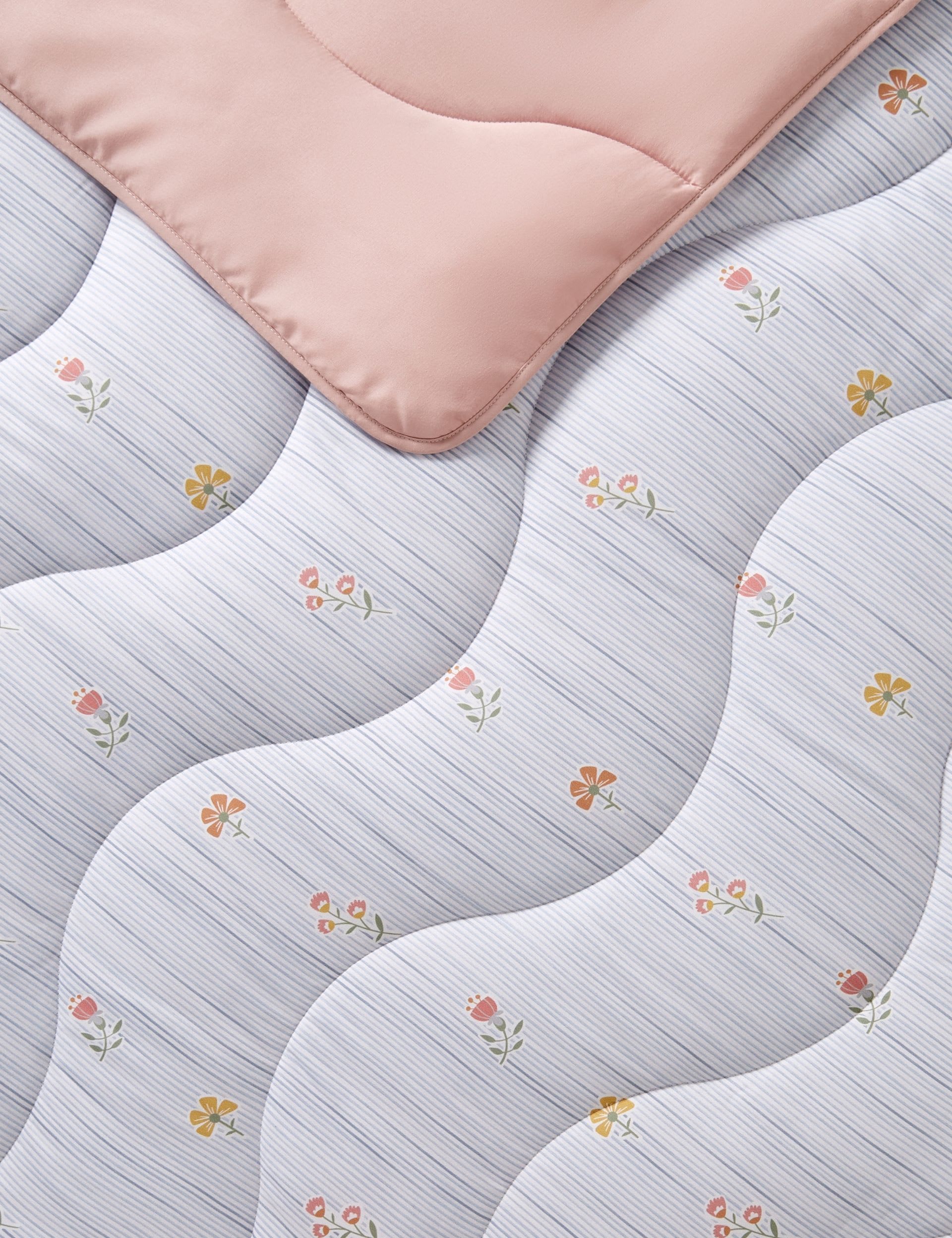 Night Lark vintage stripes coverless duvet set - British product
