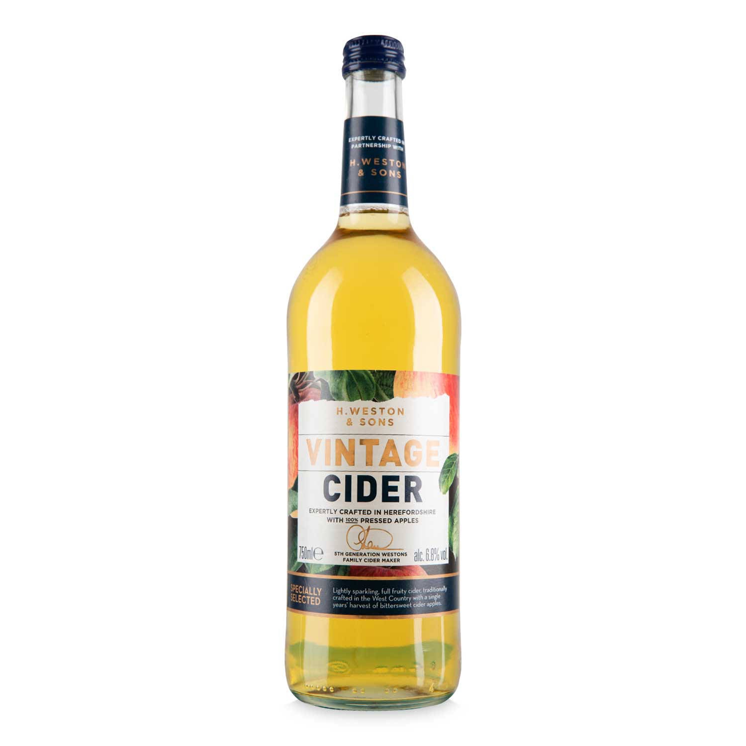 H.Weston Vintage Cider lightly sparkling (British brand)