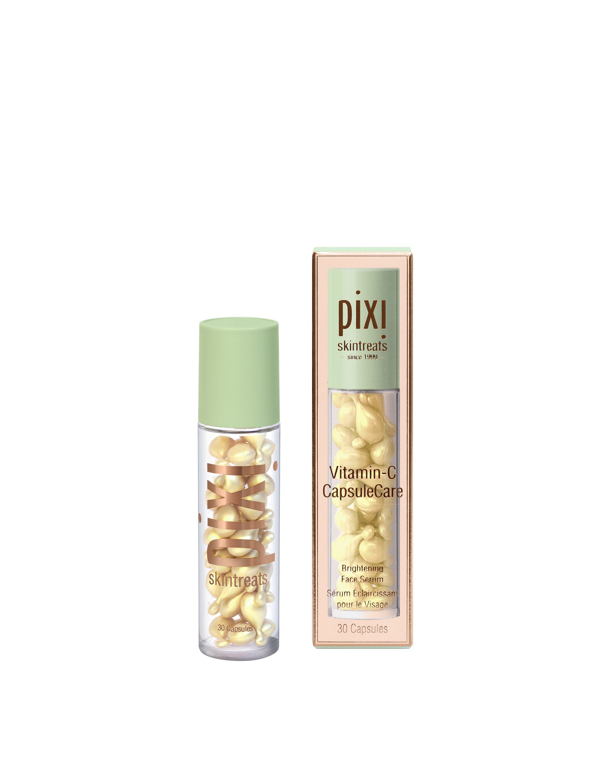 Pixi Beauty Vitamin-C serum capsules with Vitamin-E for brightening skin (British brand)