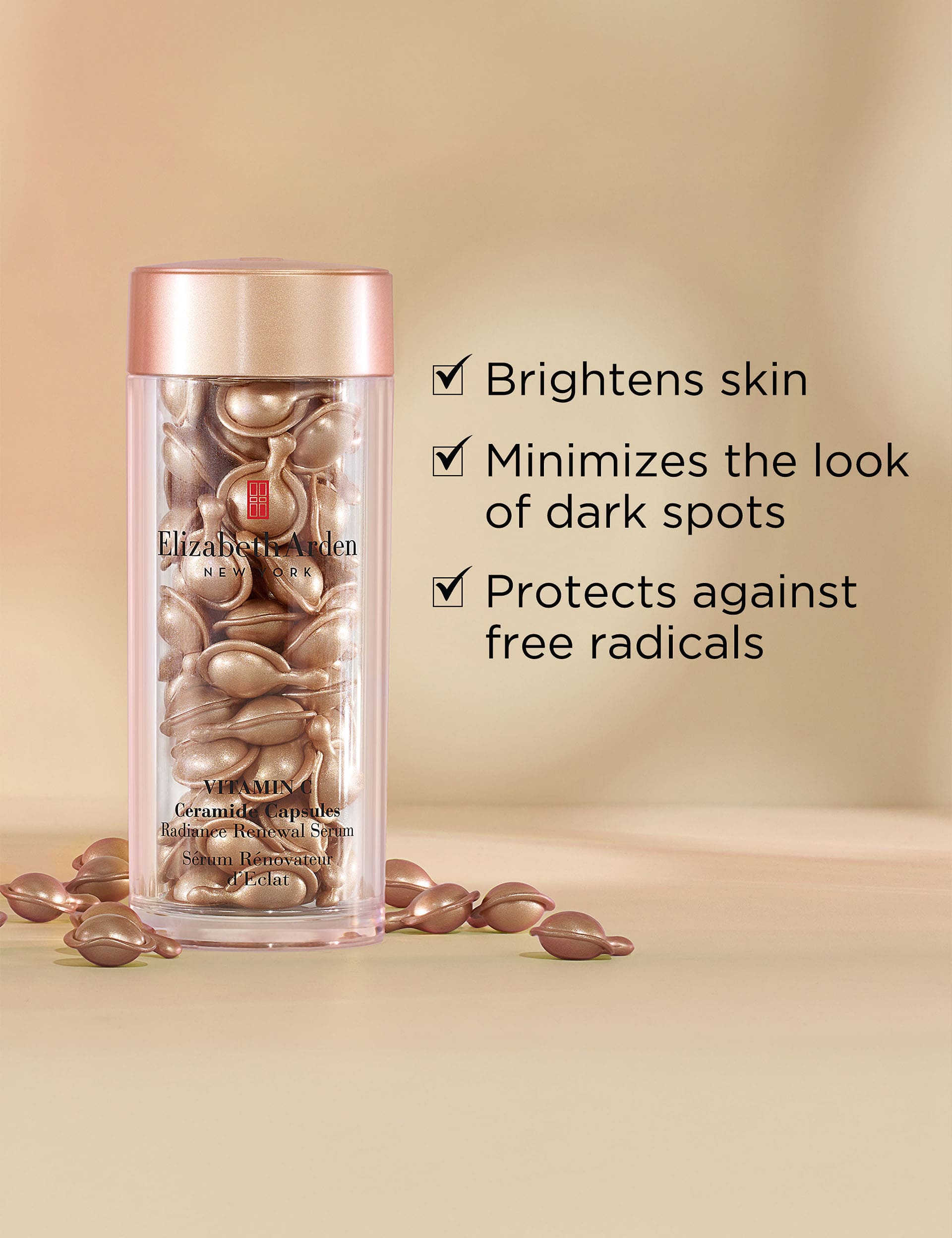 Elizabeth Arden Vitamin C Ceramide serum capsules 90 pieces - British product