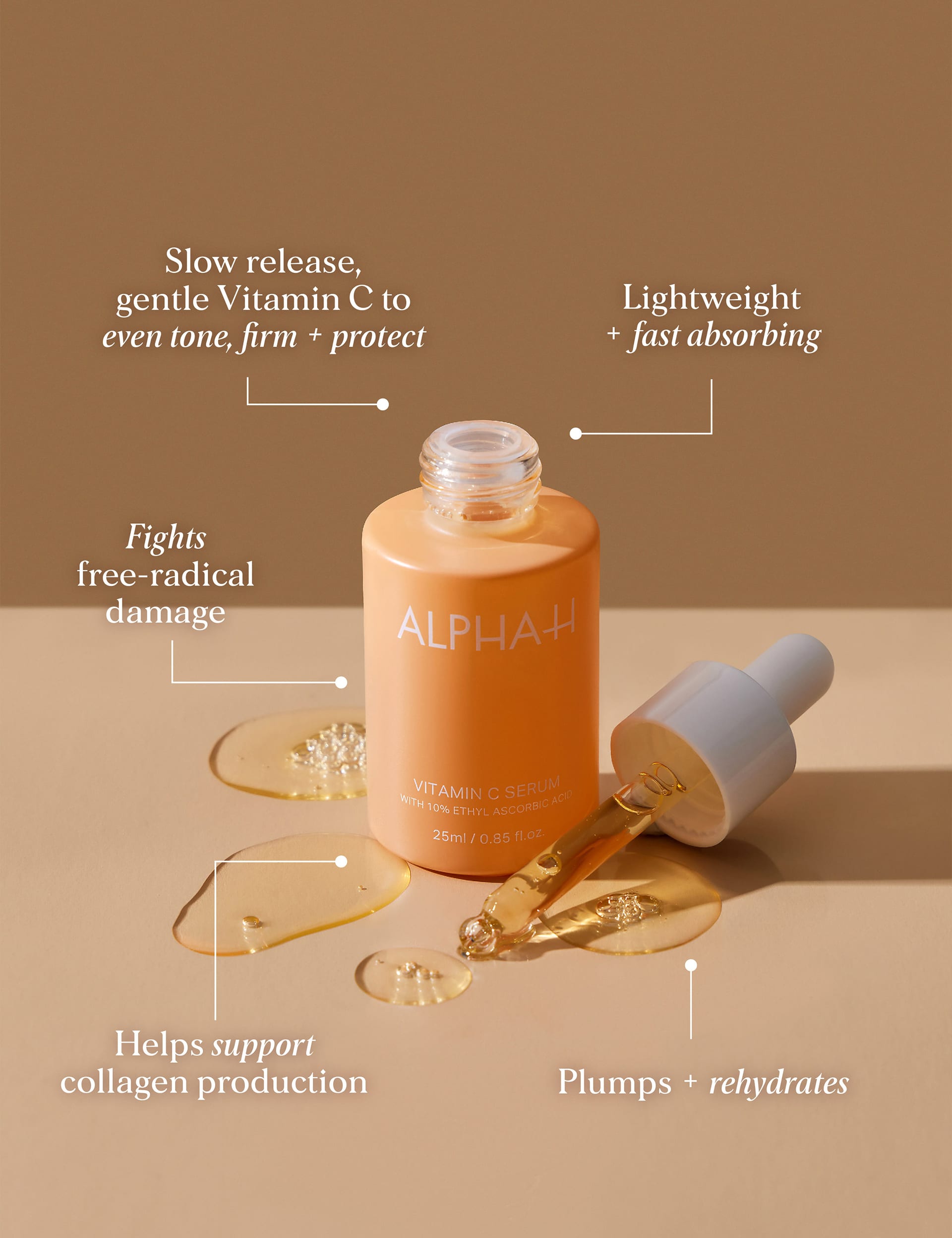 Alpha-H Vitamin C Serum with 10% Ethyl Ascorbic Acid 25ml (British brand)