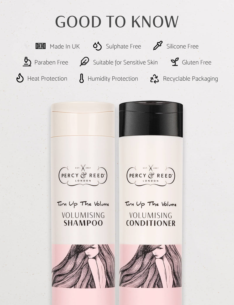 Percy & Reed volumising shampoo and conditioner duo 500ml, UK version