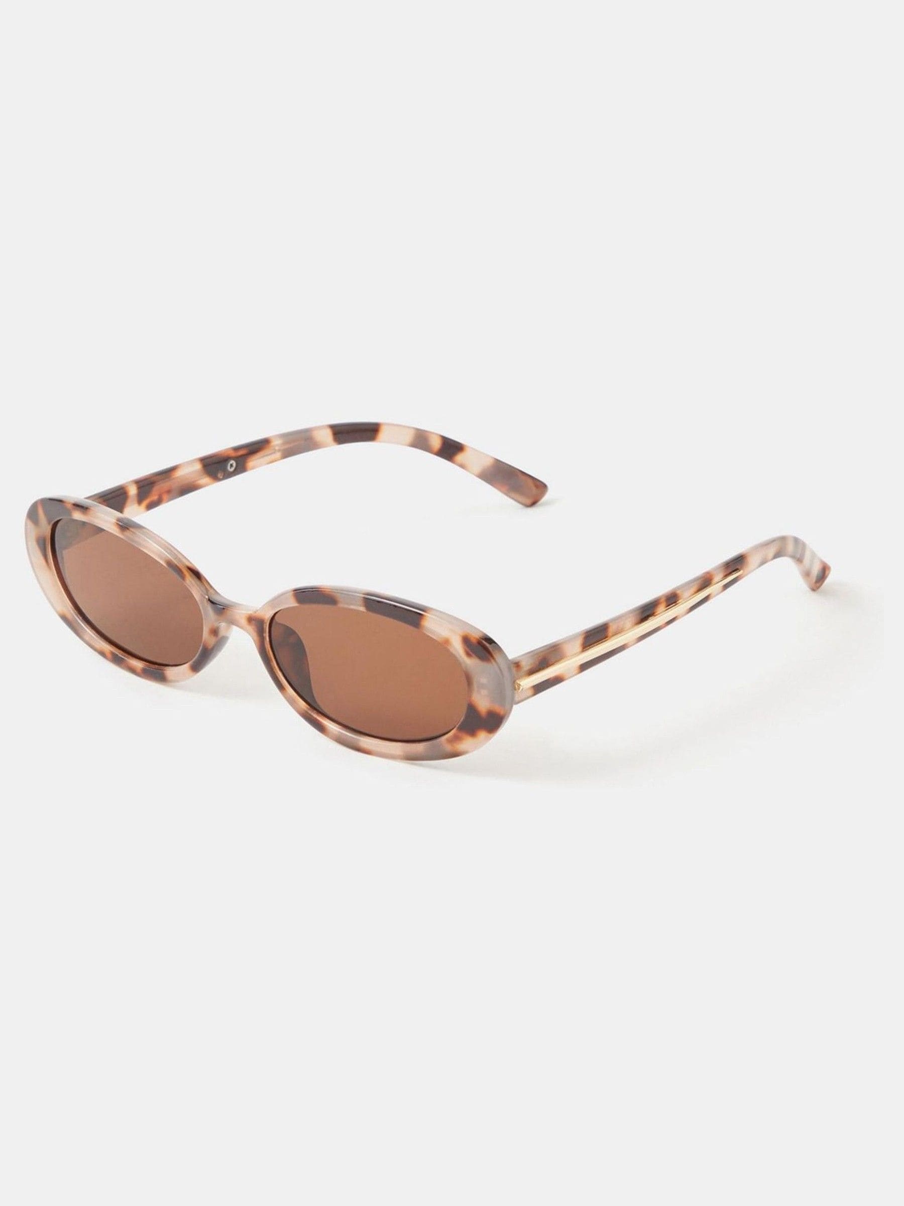 Accessorize brown tort oval sunglasses, imported from the UK