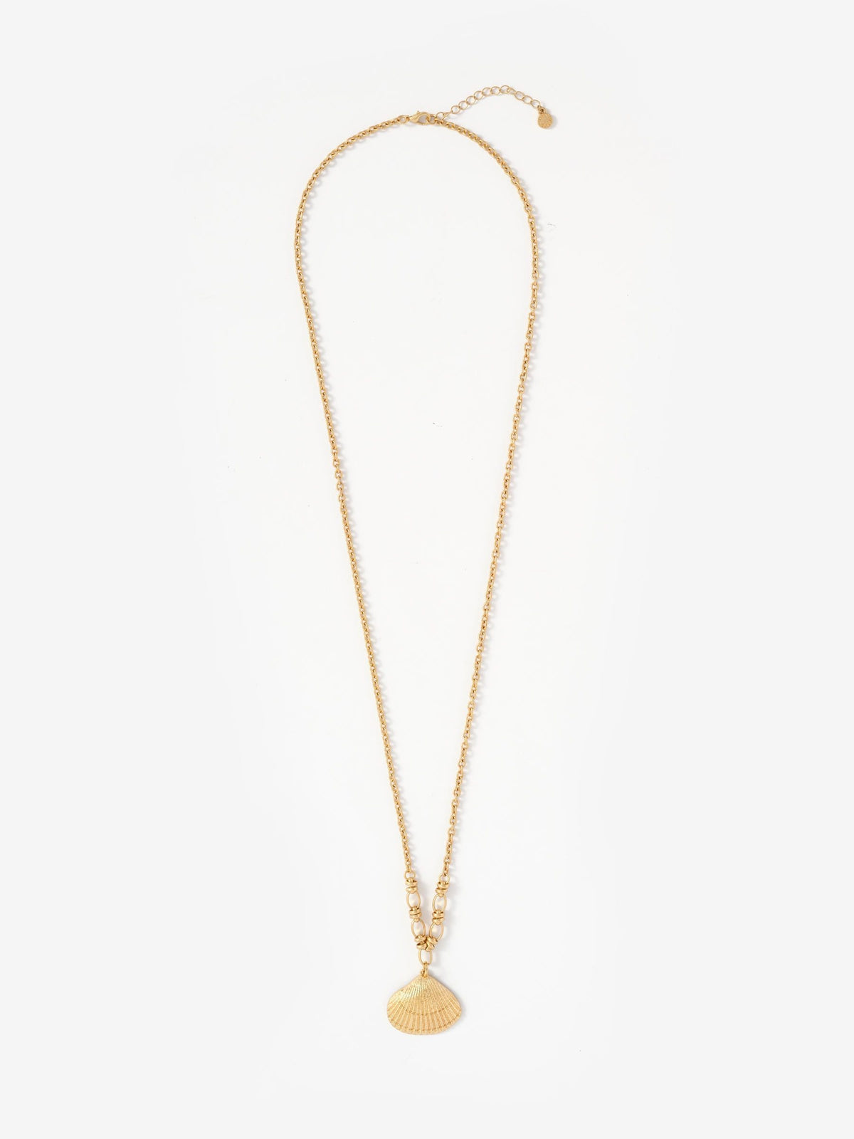 Mint Velvet gold tone shell pendant necklace - British product