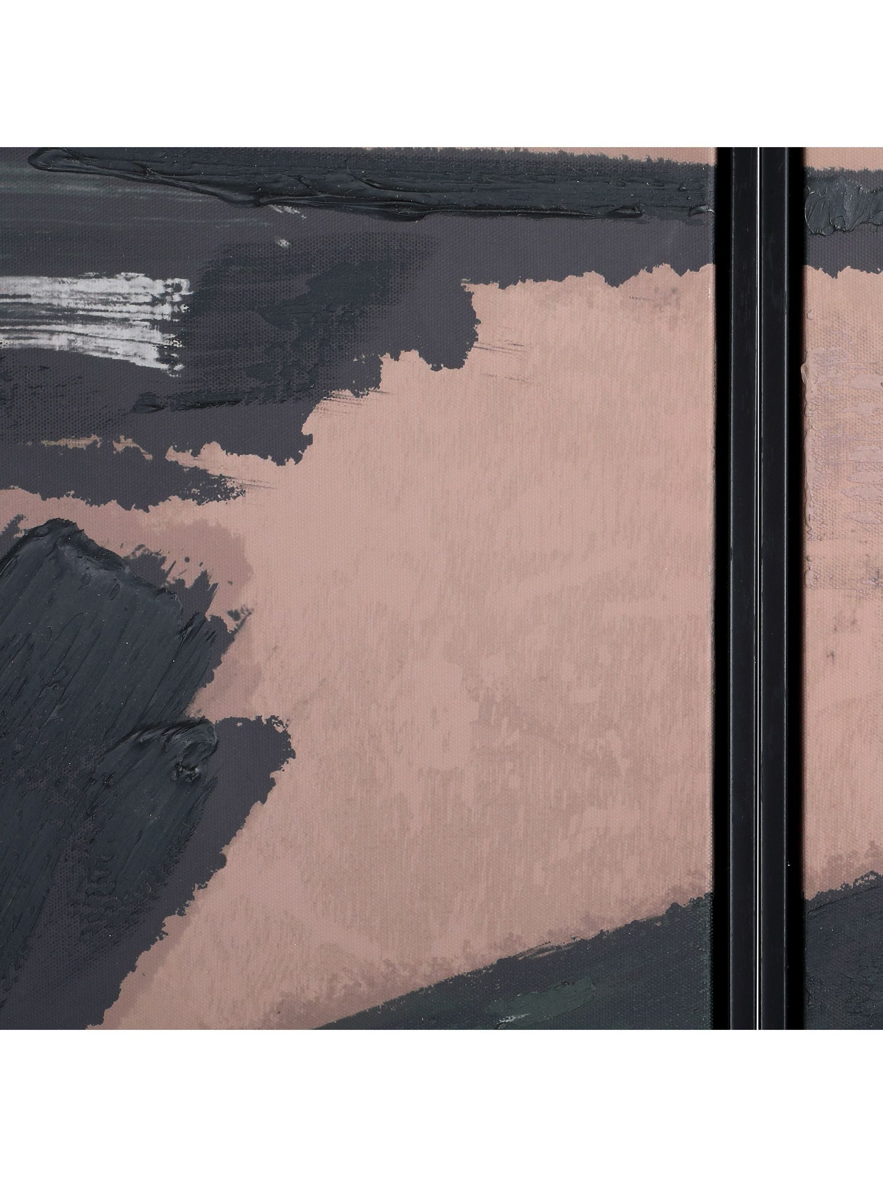 Libra Interiors Impasto Brushstrokes framed canvas set, imported from the UK