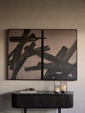 Libra Interiors Impasto Brushstrokes framed canvas set, imported from the UK