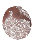 Libra Interiors coral wall plaque raw bronze 92x92cm - British product