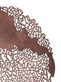 Libra Interiors coral wall plaque raw bronze 92x92cm - British product