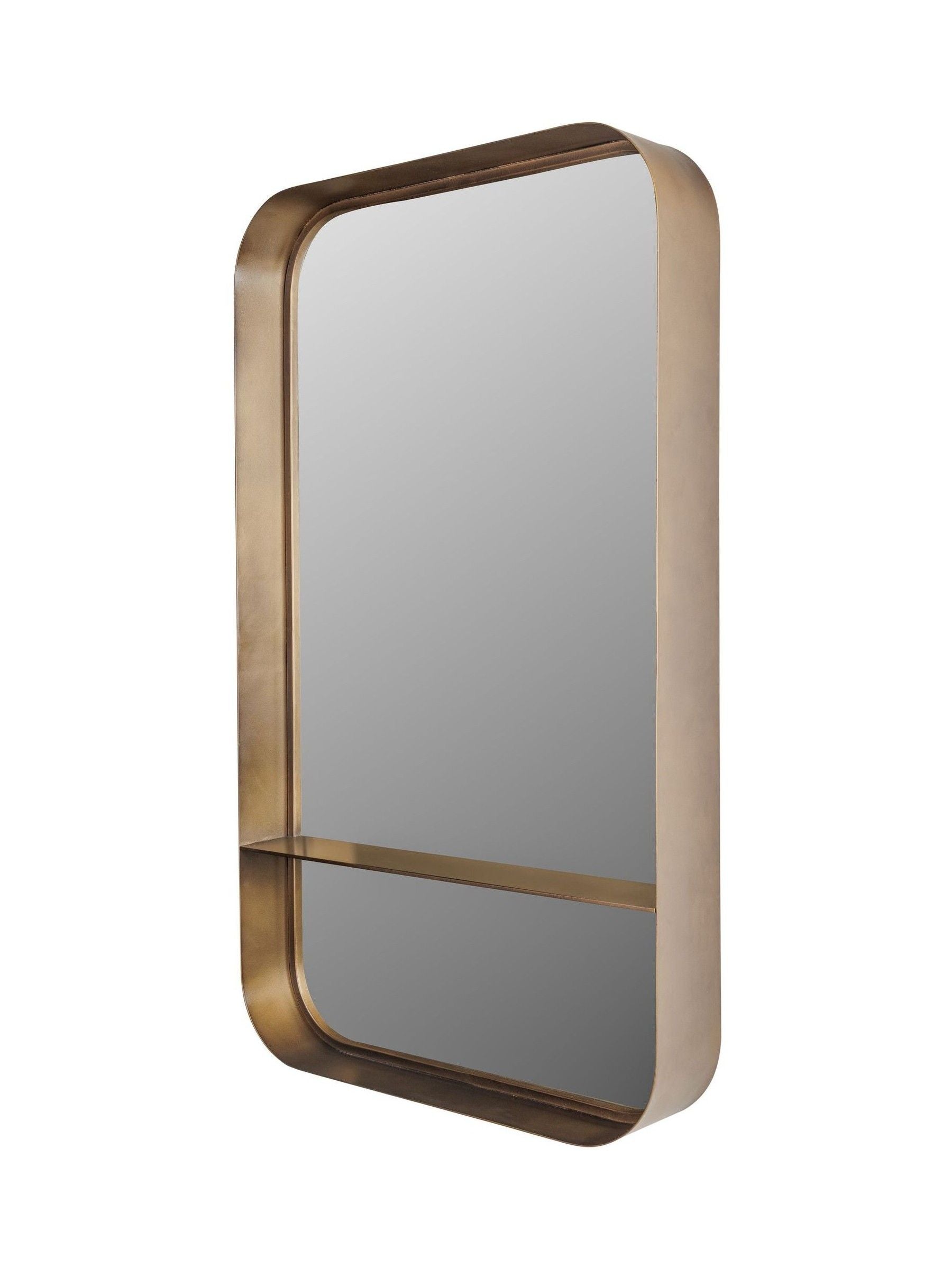 Libra Interiors Santa Monica wall mirror, smoked gold, medium (British brand)