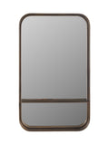 Libra Interiors Santa Monica wall mirror, smoked gold, medium (British brand)