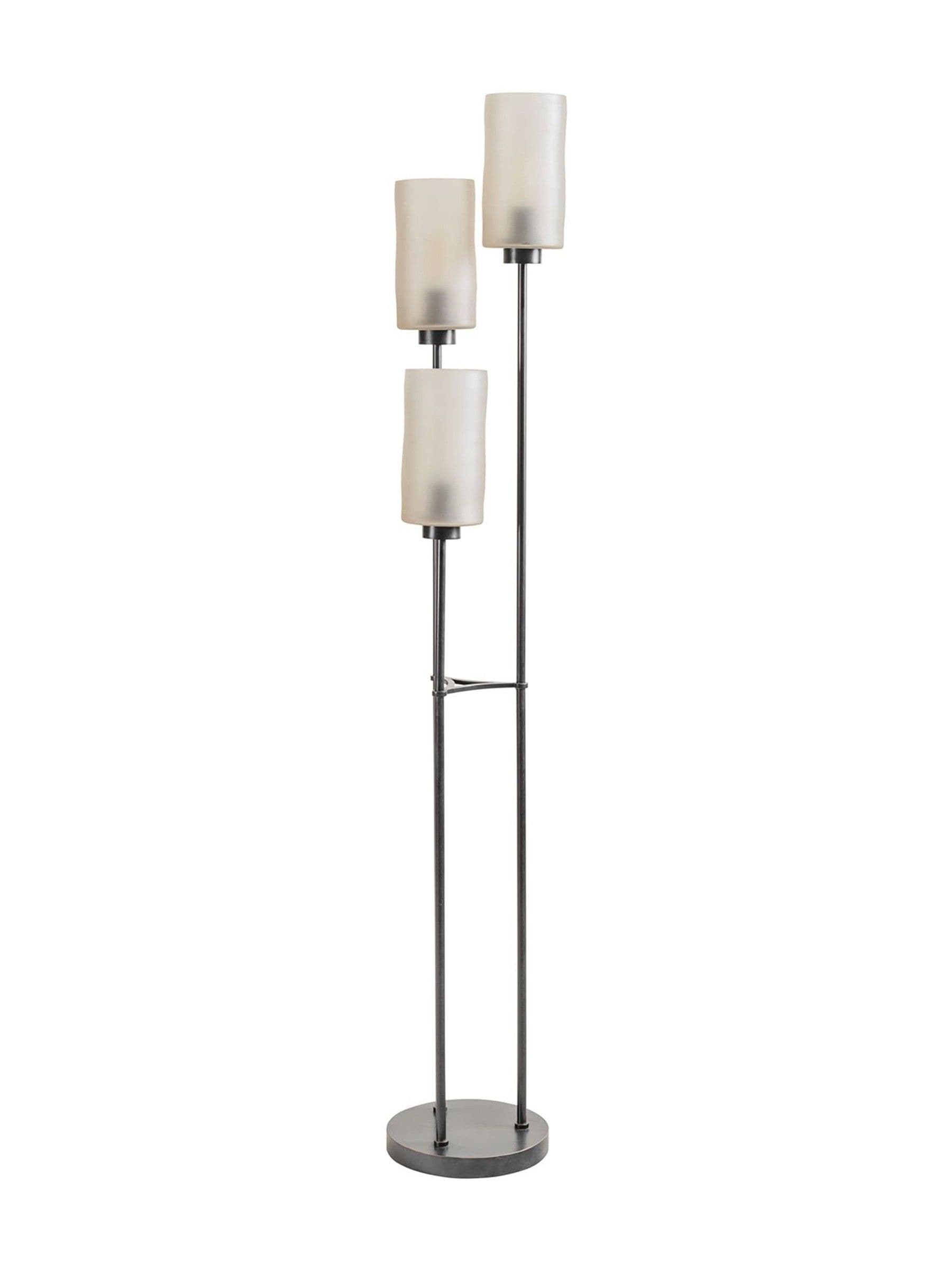 Libra Interiors Black Trivia floor lamp 172cm UK version