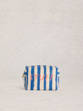 White Stuff Blue Canvas Washbag, imported from the UK