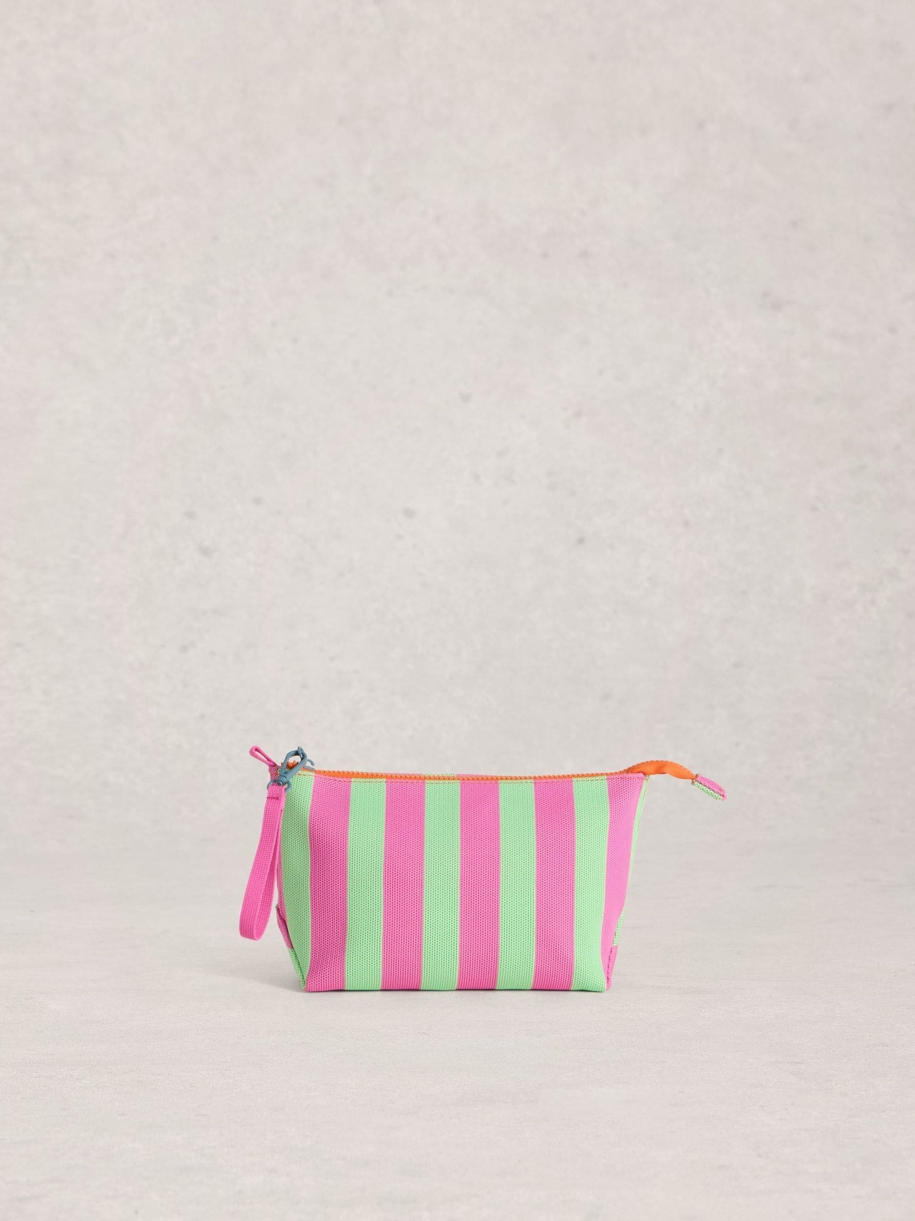 White Stuff Pink Meadow mesh wash bag, imported from the UK