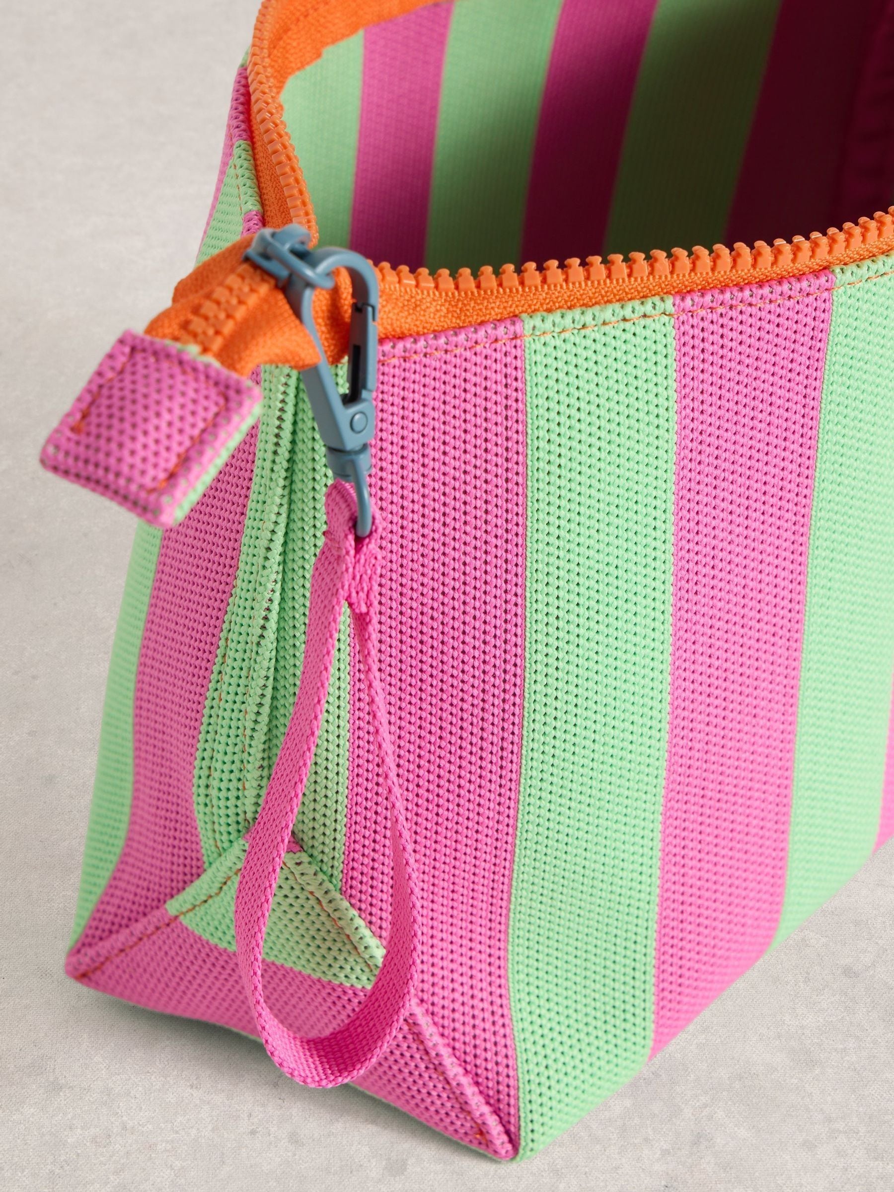 White Stuff Pink Meadow mesh wash bag, imported from the UK